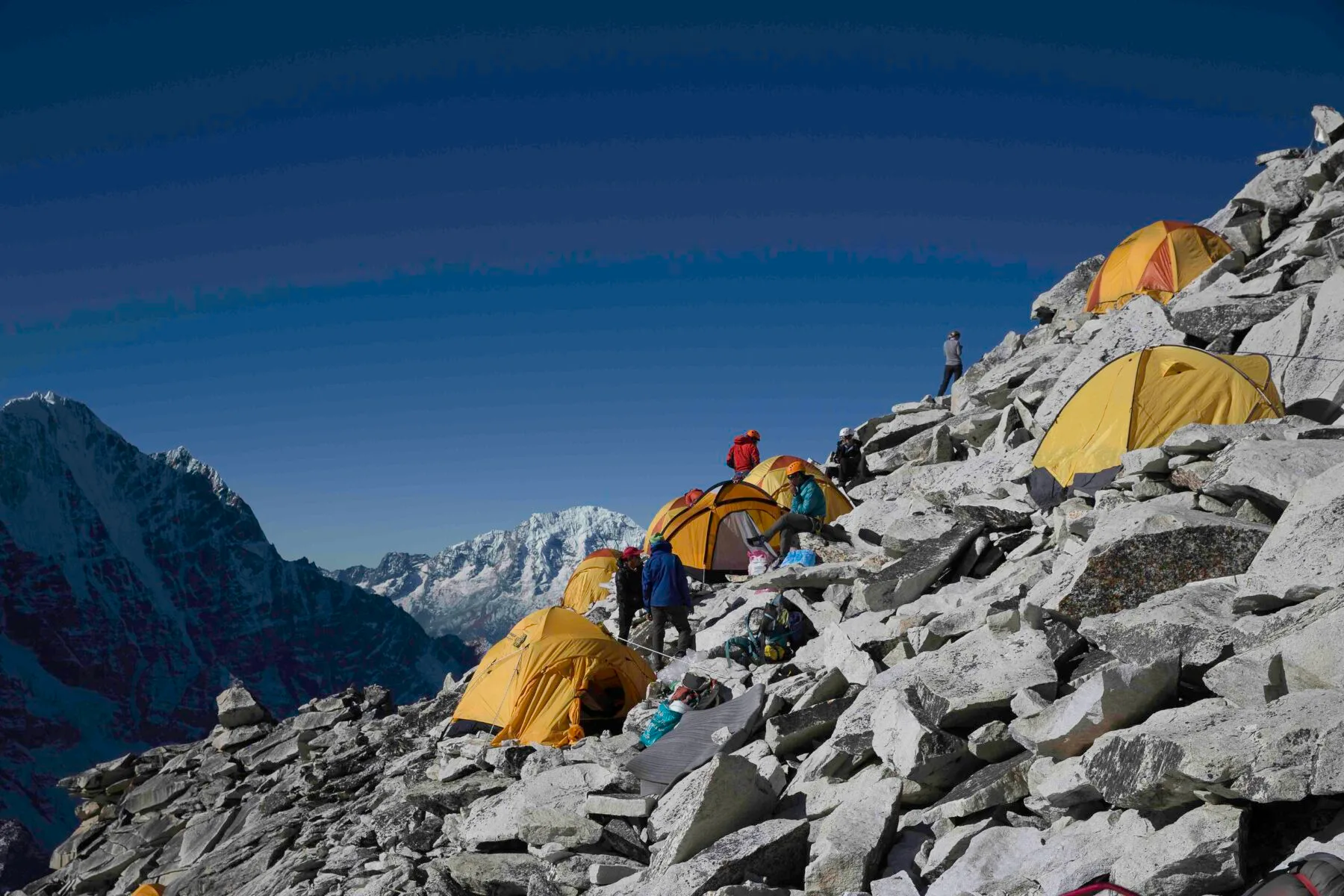 Ama Dablam Camp 1 while in Ama Dablam Expedition